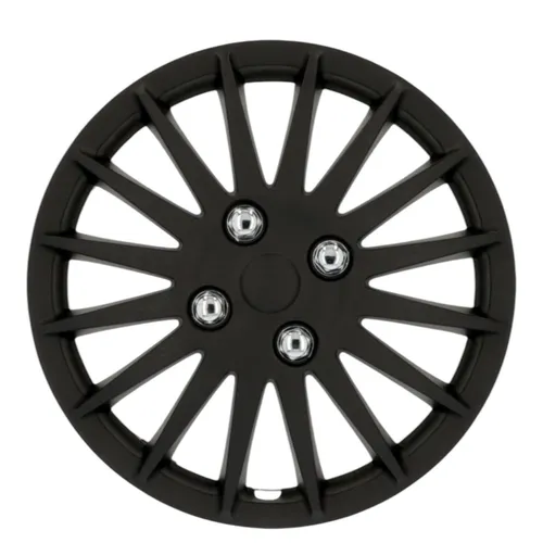 Unitec Radzierblenden Suzuka 38 cm (15 Zoll) schwarz - 4 Stück - Radzierblenden, stylisches Design für eine ansprechende Fahrzeugoptik und einfachen Montage.