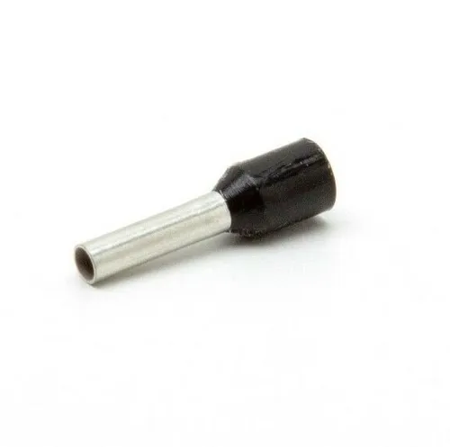Produktbild Hilpress Aderendhülsen 1,5mm2 schwarz Hülse 8mm isoliert 1,5N 100 Stück