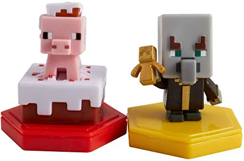 Mattel Set Minecraft Earth Boost Mini 5 cm rosa/grau 2-teilig
