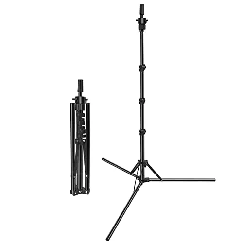 DanseeMeibr Plus Puppenkopfständer, übungskopf Ständer Umgekehrt Faltbar Stativ Verstellbarer Perückenständer übungskopf Stativ