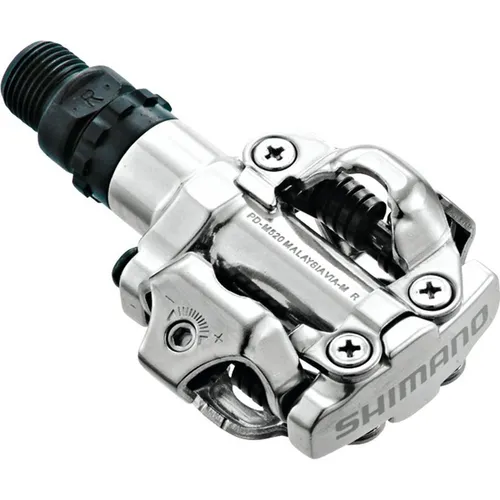 Shimano Pd-M520 (EPDM520S) Fahrradpedale - Fahrradpedale mit hervorragender Kraftübertragung und sicherem Halt, ideal für Mountainbiker und Pendler.