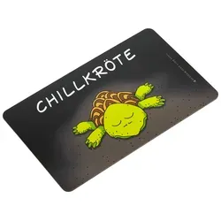 Schneidebrett Chillkröte in Grün/Schwarz
