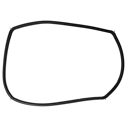 vhbw Türdichtung kompatibel mit Bosch HEA23B150/70, HEA23B151S/06, HEA23B151S/05, HEA23B151S/04-45,5 x 33 x 1 cm, Mit Winkelhaken Schwarz