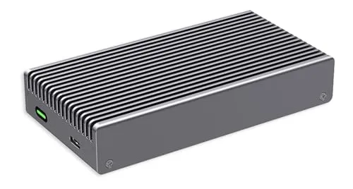 LMP DataFlash USB4 – Gehäuse aus Aluminium USB4 40 Gbit/s für M.2 NVMe PCIe SSD (SSD Nicht im Lieferumfang enthalten) – USB C kompatibel mit Thunderbolt 3 und 4