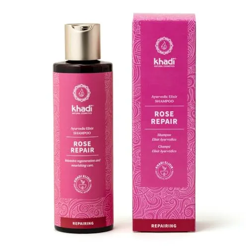 Produktbild Khadi Rose Repair Elixier Shampoo 200 ml – Ayurvedische Haarpflege