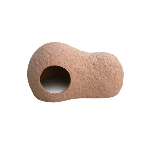 Elmato 10535 Terracotta Nagerhöhle Versteck XL, Keramik Ton 30x17x15cm