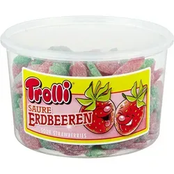 Trolli Saure Erdbeeren Gummibonbon 150 Stück (1,2 kg)