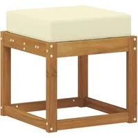 vidaXL Outdoor Hocker Bank Massivholz Akazie Natur