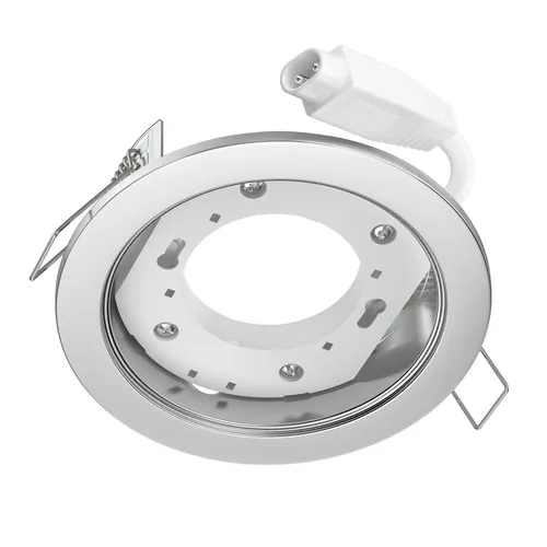 Deckeneinbauleuchte RUBA edelstahl matt rund 107mm Ø 1x GX53 max. 25W