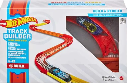 Hot Wheels Track Baumeister: Unbegrenzte Premium Curve Packung