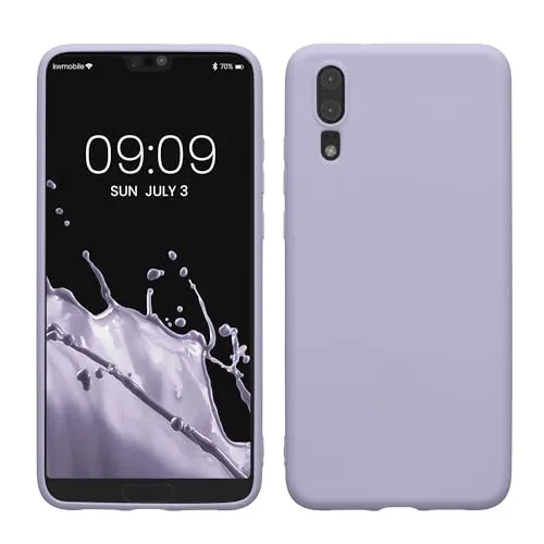 kwmobile Handyhülle für Huawei P20 Hülle - TPU Case - Kabelloses Laden - Schutzhülle Cover in Pastell Lavendel