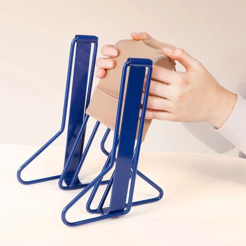 Bauerfeind Venotrain glider plus - Anziehhilfe für Erwachsene, ideal zur einfachen Anwendung von Kompressionsstrümpfen, Farbe: blau, Unisex-Design