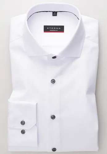 ETERNA MODERN FIT Langarmhemd für Herren - Elegantes bügelfreies Hemd aus 100% Baumwolle im MODERN FIT Schnitt, ideal für einen stilsicheren Businessauftritt. Hochwertiger Twill sorgt für höchsten Tragekomfort und Blickdichte.