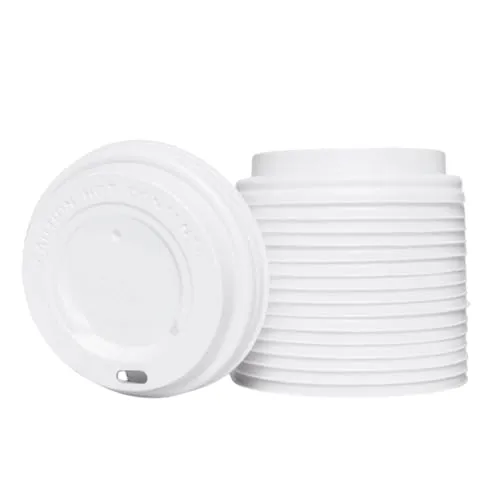 ENpack 1000 Deckel für Kaffeebecher 80mm/8cm Weiß von Enpack