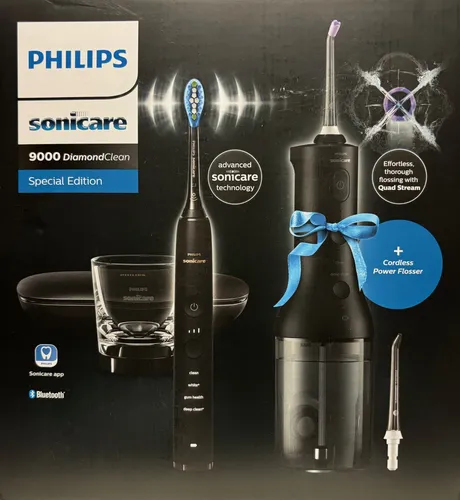 Produktbild Philips Sonicare HX3866/43 Schallzahnbürste und Munddusche Power Flosser Schwarz