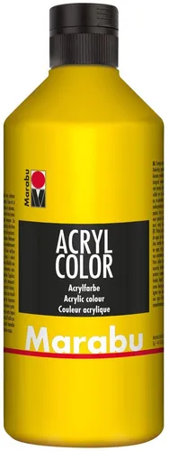 Marabu Acrylfarbe Acryl Color 500 ml gelb 019