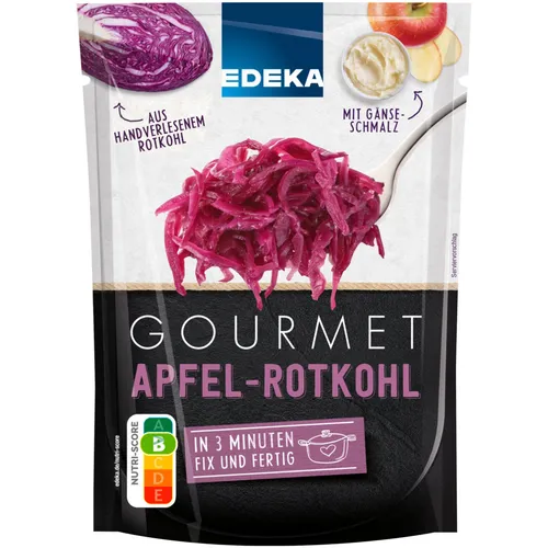 Edeka Gourmet-Apfelrotkohl Fix und Fertig 400g Packung von EDEKA