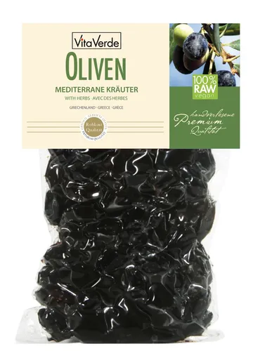 Vita Verde griechische Bio Oliven Mediterran, 200 g
