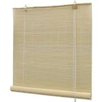 vidaXL Bambusrollo 150x160cm - Natur Fensterrollo mit Sichtschutz - Seitenzug- & Springrollos, hochwertiges Bambusmaterial für effektiven Sichtschutz und sanfte Lichtfilterung, passend zu verschiedenen Einrichtungsstilen.