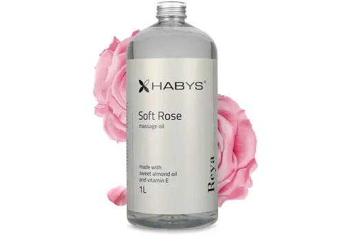 Habys Massageöl REYA Soft Rose Öl Duft von Rosen 1L