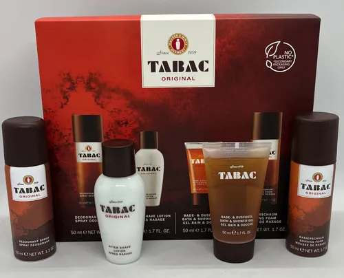 Tabac Quattro Set 50 ml Deo Spray + 50 ml AS + 50 ml DG + 50 ml Rasierschaum