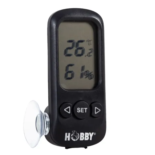 HOBBY Terra Check - digitales Thermometer und Hygrometer mit Alarmfunktion NEU! - Präzises Messen von Temperatur und Luftfeuchtigkeit mit Alarmfunktion, ideal für ein gesundes Raumklima. Perfekt für Hobbygärtner und Indoor-Enthusiasten.