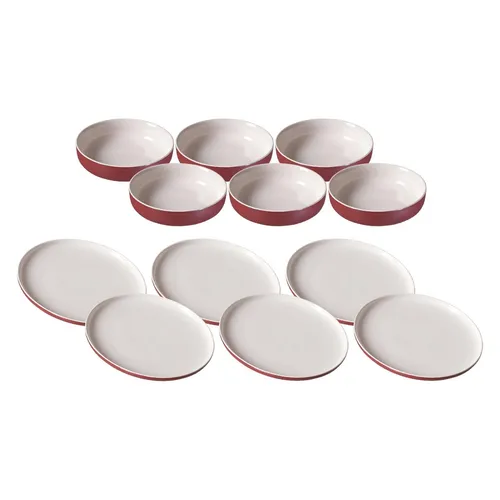 Ritzenhoff & Breker JASPER Teller & Schalenset 12-tlg. in rot von Ritzenhoff & Breker