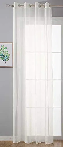 Ösenvorhang Transparent »Uni« Gardine HxB 175x140 cm Creme Stores Vorhang Ösen Bleibandabschluß Wohnzimmer, 20332-cn