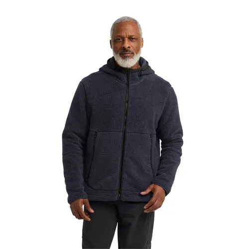 Jack Wolfskin Fleecejacke STONE LITE HOODED JKT M winddicht, atmungsaktiv, mit Eingrifftaschen, Übergangsjacke