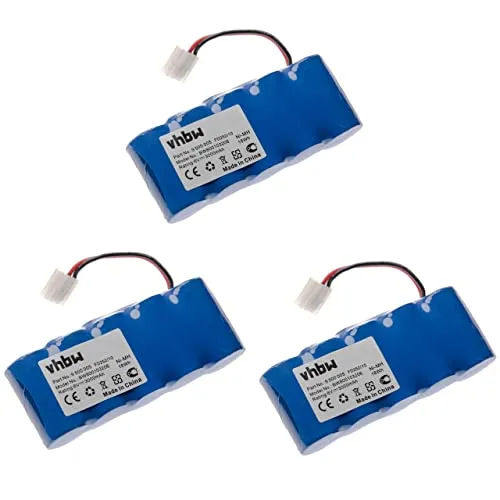 vhbw 3X Akku kompatibel mit Bosch Roll-Lift, Somfy D14, K8, K10 Elektrowerkzeug (3000 mAh, NiMH, 6 V) - Ersatz für 710055, 9000163, 8781105908