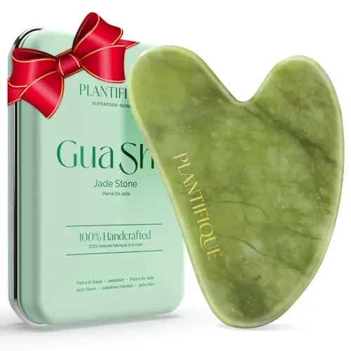 PLANTIFIQUE Jade Gua Sha Stein für Gesichtsmassage von PLANTIFIQUE
