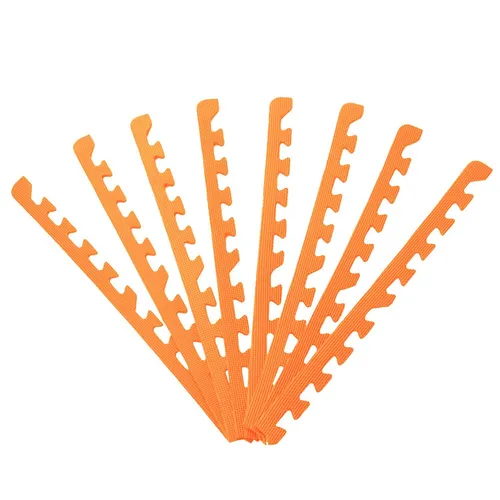 Sporttrend 24® 8 Randstücke Orange | Schutzmatten Bodenmatten Sportmatten