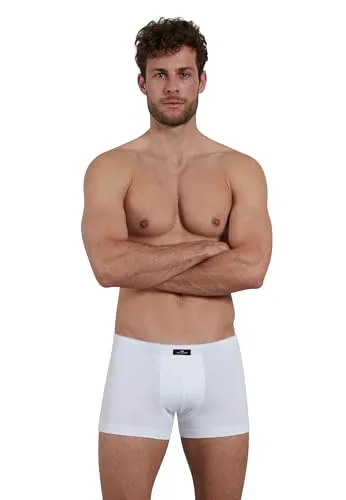 Götzburg Herren Pants, Baumwolle, Single Jersey, weiß Uni 5 von GÖTZBURG