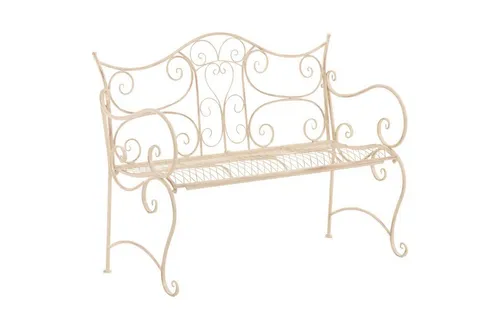TPFGarden Gartenbank Targo – Elegante Eisenbank für 3 Personen in Antik Creme - Die TPFGarden Gartenbank Targo vereint filigranes Design und Robustheit. Ideal für entspannte Momente im Garten, bietet sie Platz für bis zu 3 Personen und ist in verschiedenen Farben erhältlich.