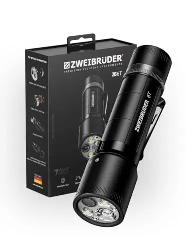 Zweibrüder LED Taschenlampe ZB6T mit Fokusfunktion von Ledlenser