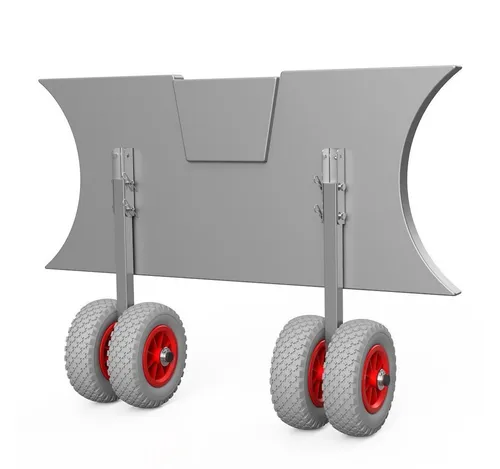 SUPROD Schlauchboot Heckräder EW200 Edelstahl grau/rot in rot von SUPROD