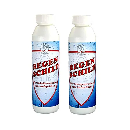 HAC24 2er Set Regenschild Auto Scheibenversiegelung 250ml Glasversiegelung Regenabweiser KFZ Regen Glas Scheiben Versiegelung
