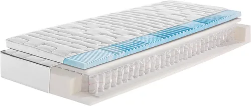 f.a.n. 7-Zonen-Zip-Gelart-Tonnentaschenfederkern-Matratze Emilia Top - 90x200cm - Matratzen mit 7-Zonen-NewGelart-Topper, produziert in Deutschland für optimalen Schlafkomfort und Druckentlastung.