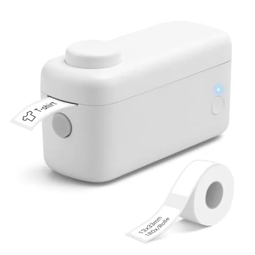 August LBP160W Mini Bluetooth Etikettendrucker mit Schneider, selbstklebend