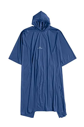 Ferrino Kinder Poncho Regenponcho, Blau, 130 cm