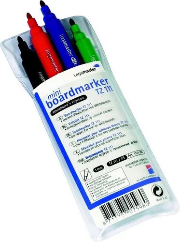 LEGAMASTER Whiteboard Marker Boardmarker mini TZ 111 4er Set sortiert