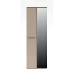 Innostyle Garderobenschrank Santorin - Stilvolles Design in Beige und Glas - Moderner Kleiderschrank mit elegantem Glasdesign in Beige und Kaschmir. Bietet viel Stauraum und passt perfekt in jedes Schlafzimmer.