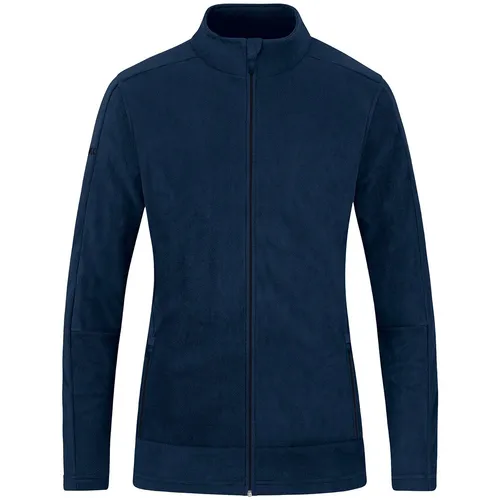 Jako Fleecejacke Micro-Fleece dunkelblau Damen - Übergangsjacke aus strapazierfähigem 100% Polyester, ideal für Berufsbekleidung. Mit modernem Micro-Fleece für hohen Tragekomfort und praktische Reißverschluss-Taschen.