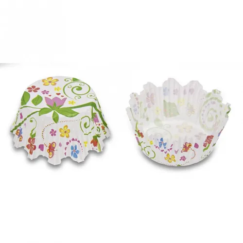 Papier-Backförmchen – Blumengarten – Maxi – 100 Stück
