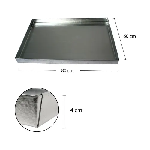 Aschekasten 80x60 Aschebehälter Aschekiste Kamin Kasten Ofen Schale Box Grill
