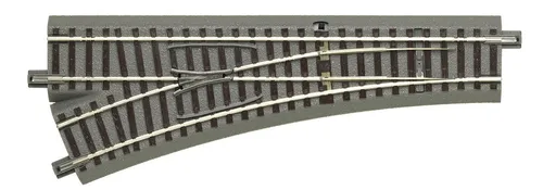 Roco H0 geoLINE Weiche, links 200mm - Hochwertige Weiche für Modelleisenbahnen, mit verbesserten Steckverbindungen für kinderleichtes Zusammenfügen und ideal für individuelle Gleisgestaltung.