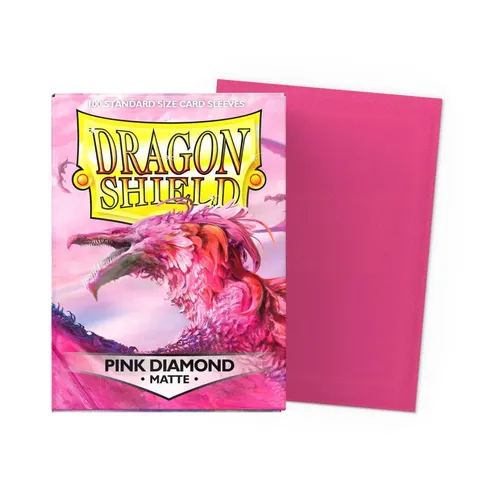 Dragon Shield Standard Size Matte Sleeves (100) Pink Diamond