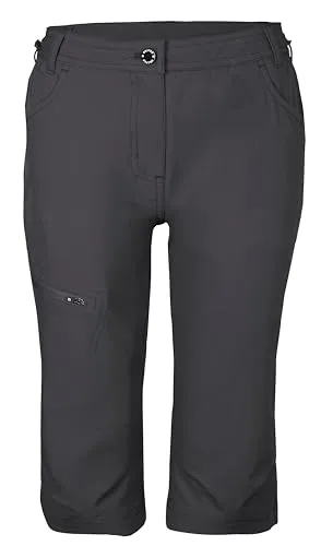 Killtec Damen Funktionscaprihose Kos 4 Wmn Pnts, Anthrazit, Größe 36 - Wanderhosen für Damen, wasserabweisend und schnelltrocknend mit Comfort-Stretch und praktischen Taschen – ideal für aktive Outdoor-Abenteuer!