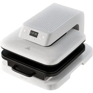 LOKLiK Transferpresse Auto Heat Press, 38 x 38 cm - Drucker für Textilien mit automatischer Öffnungs- und Schließfunktion, 7 Heizmodi und schneller Erwärmung auf 210°C in unter 6 Minuten.