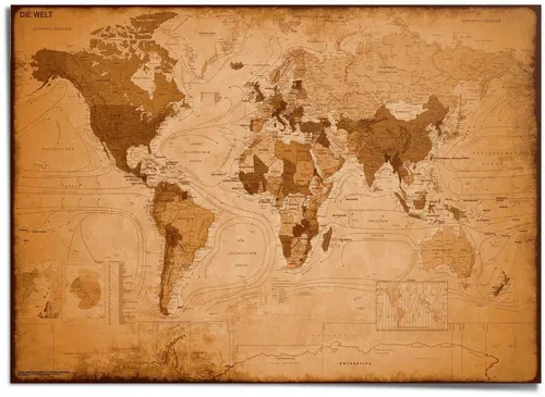 Reinders! Poster Weltkarte von Reinders!